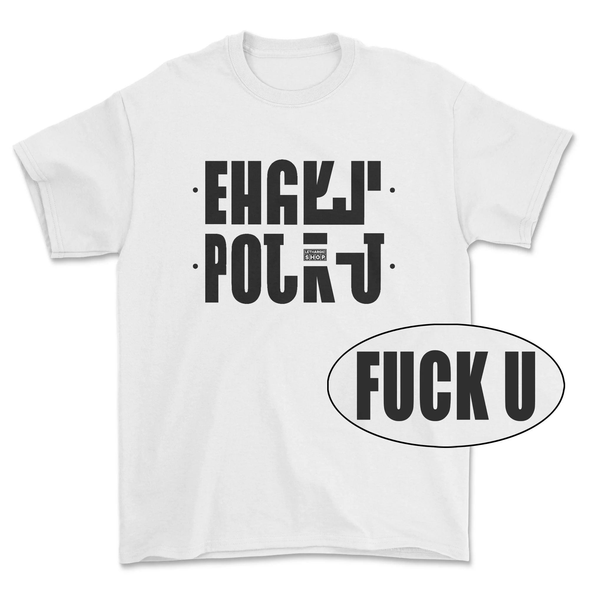 T-shirt premium - secret message FUCK U - Image 2