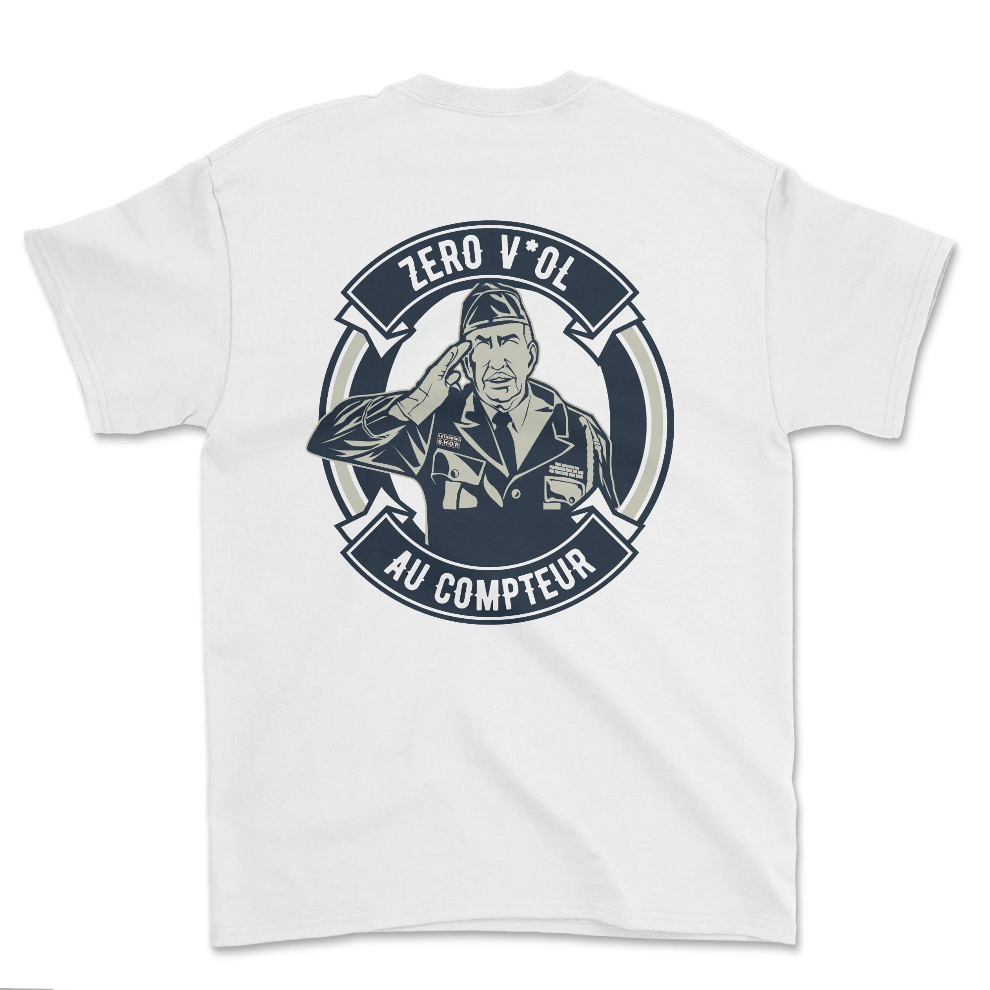 T-shirt - Zéro v*ol au compteur (impression arrière) - Image 3